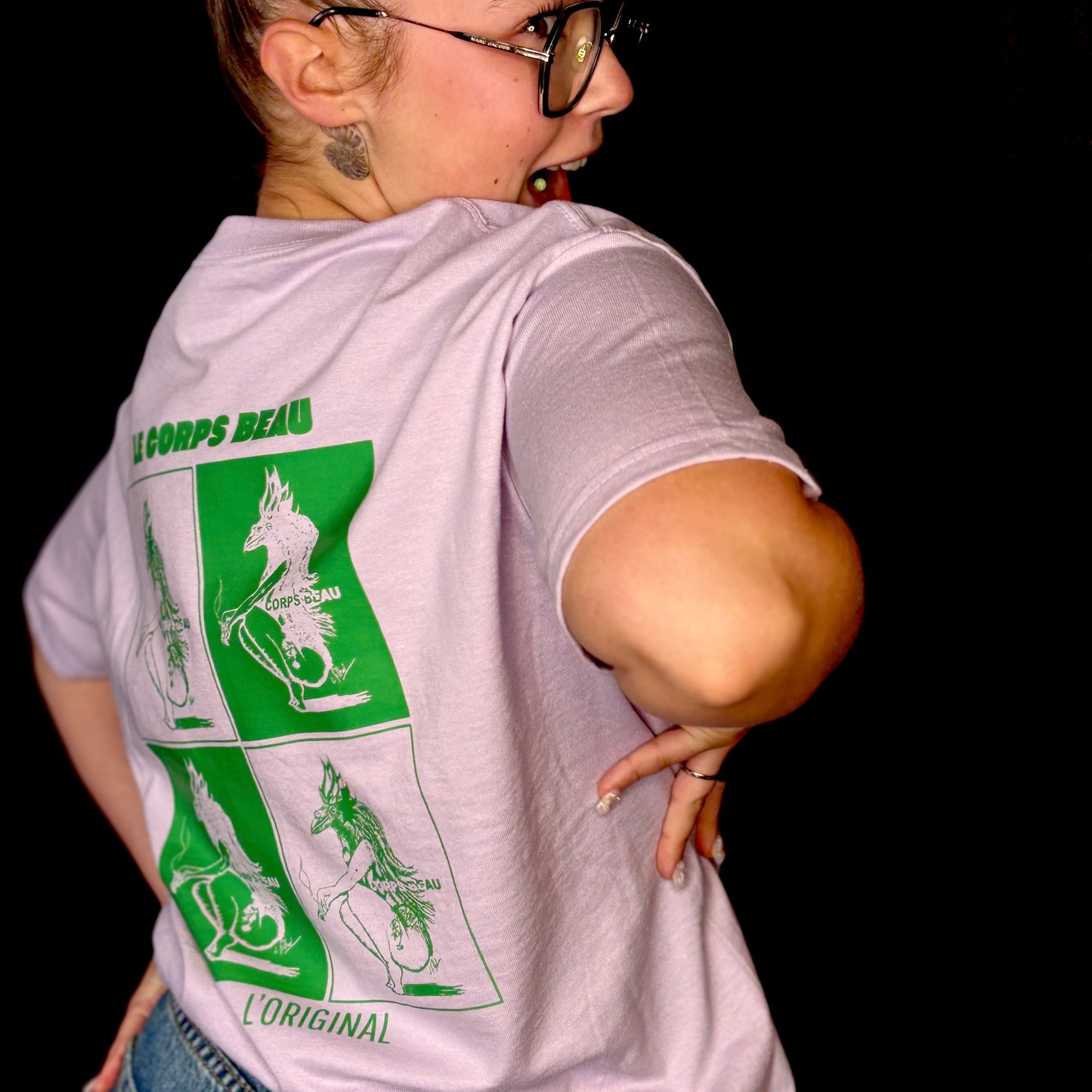 T-Shirt Lavande Corps Beau L’original