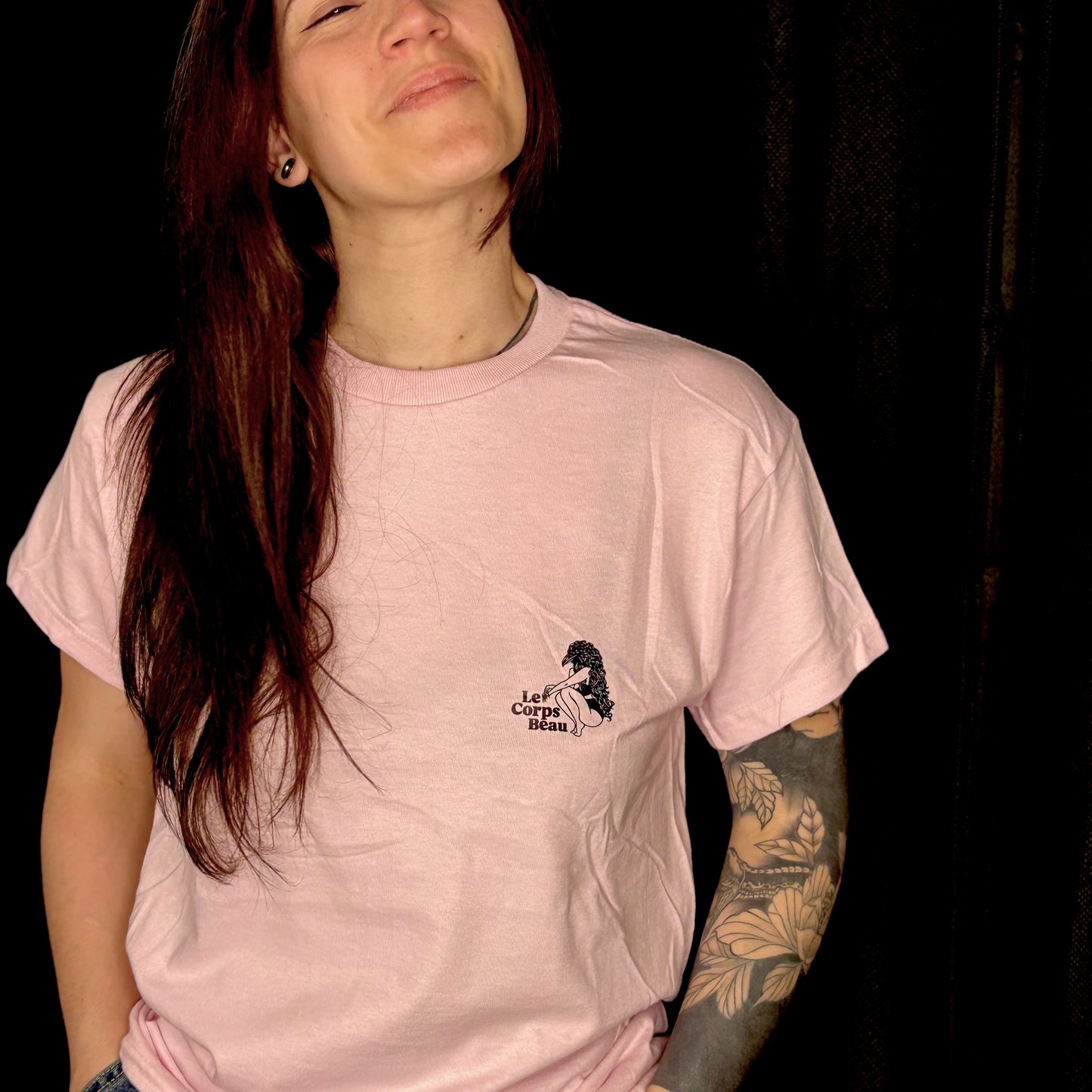 T-Shirt Rose Poudré Omen - Fractured Wonderland