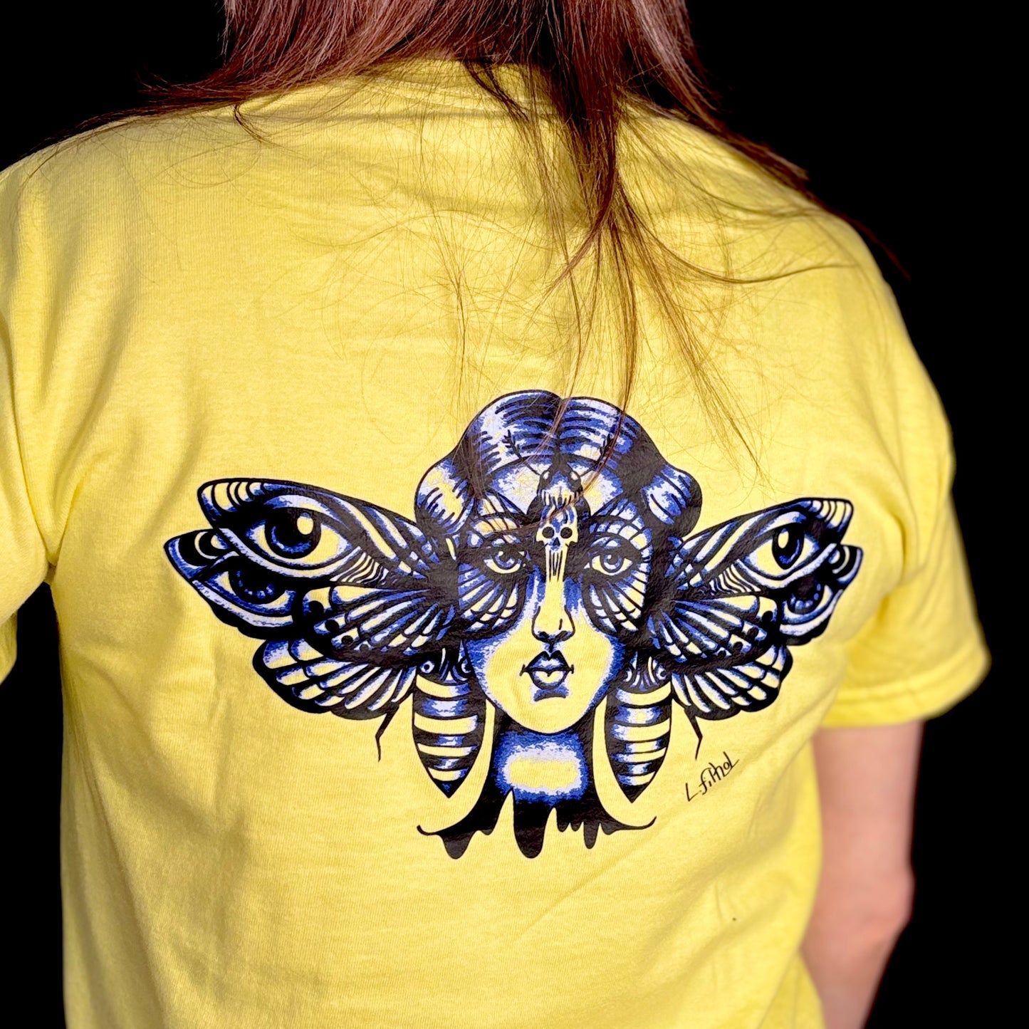 T-Shirt Jaune - Freaky Doll Butterfly