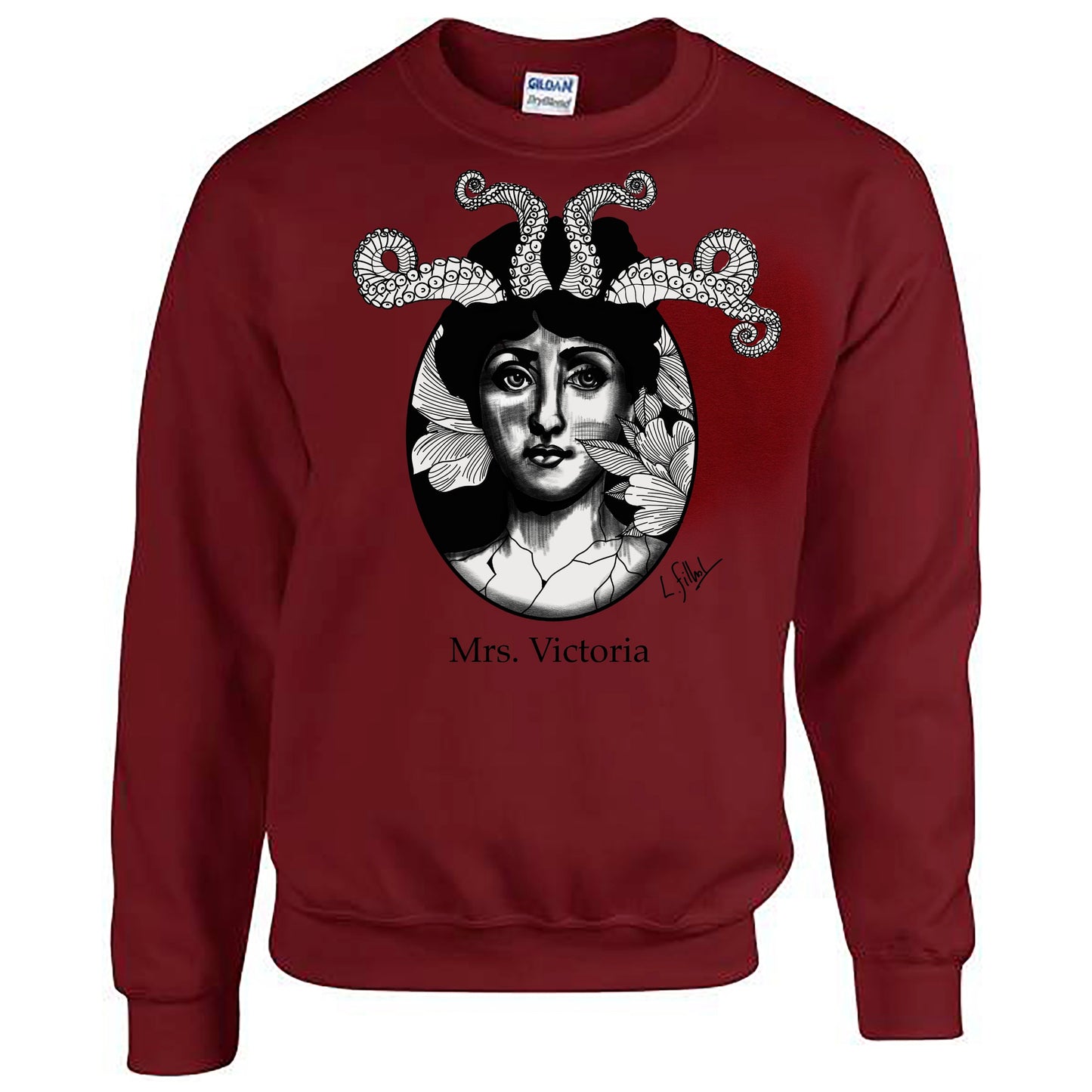 Pull rouge foncé Mrs. Victoria