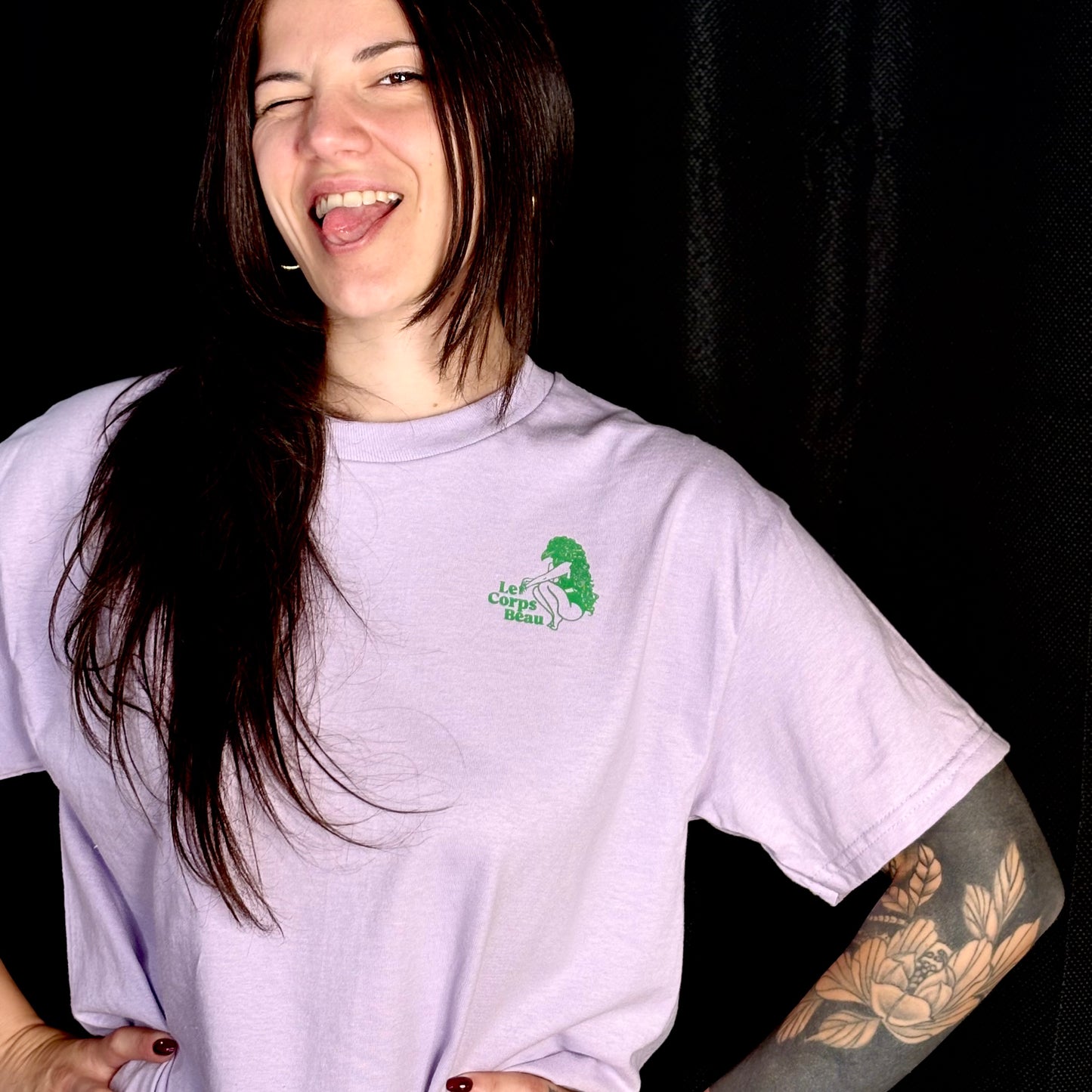 T-Shirt Lila Corps Beau L’original