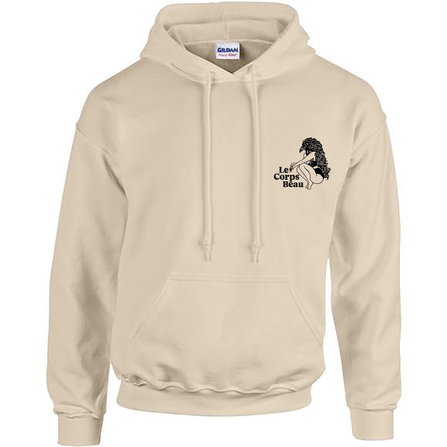 Sweat à capuche crème Le Corps Beau