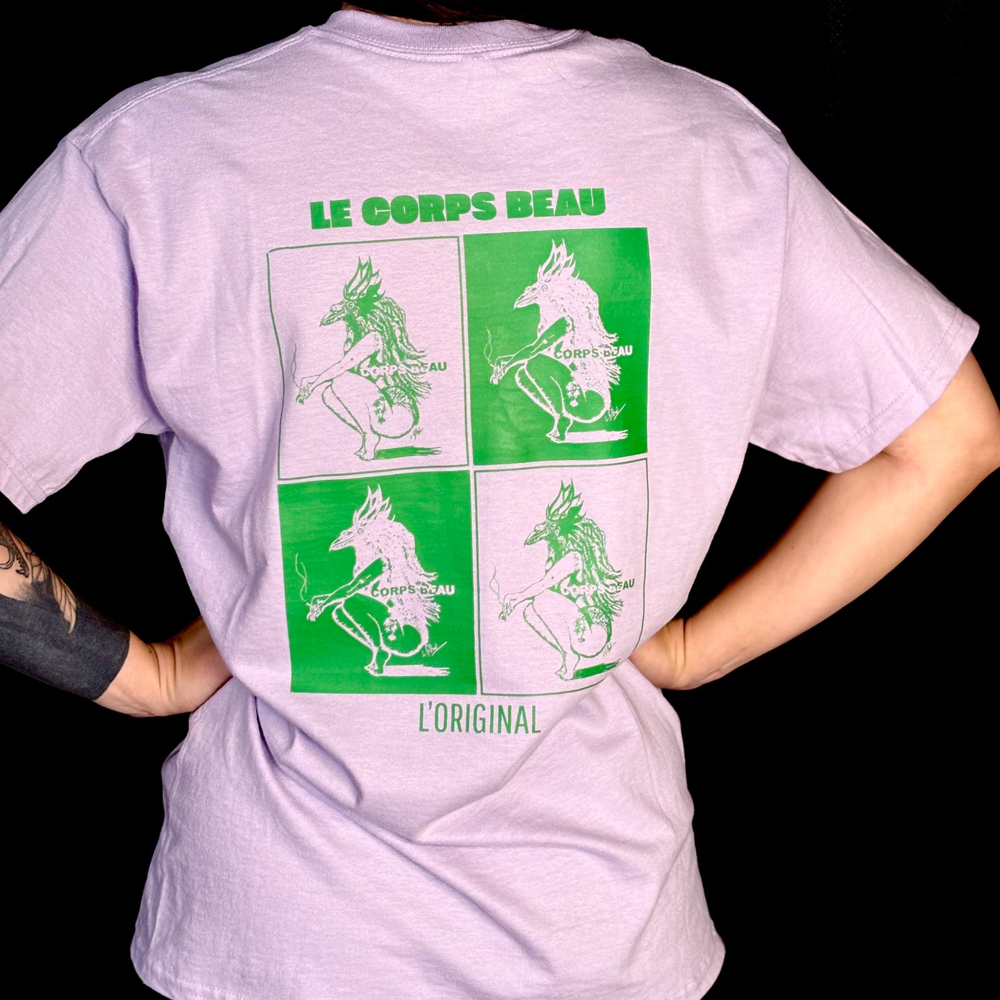 T-Shirt Lila Corps Beau L’original
