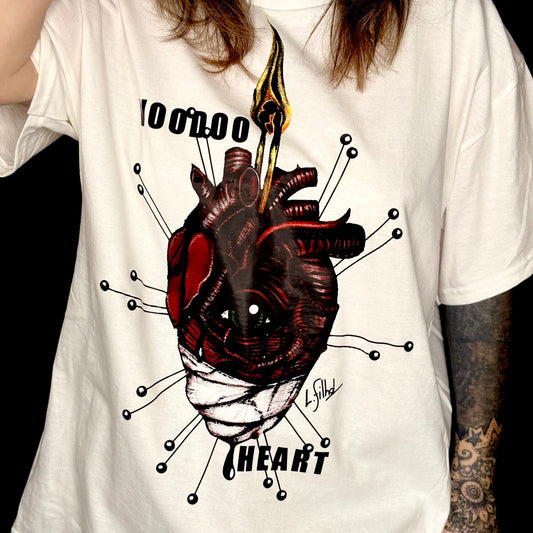 T-Shirt blanc Voodoo Heart