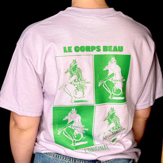 T-Shirt Lavande Corps Beau L’original