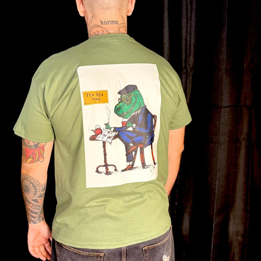 T-Shirt Kaki T-Rex Time