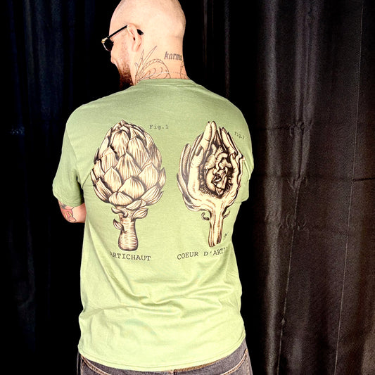 T-Shirt Kaki Cœur d’Artichaut