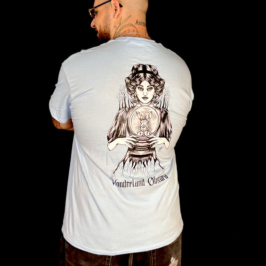 T-Shirt bleu ciel Wonderland Obscura