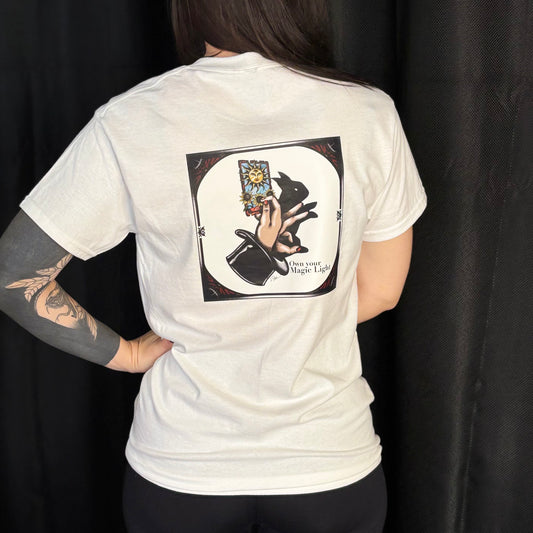 T-Shirt blanc Own your Magic Light