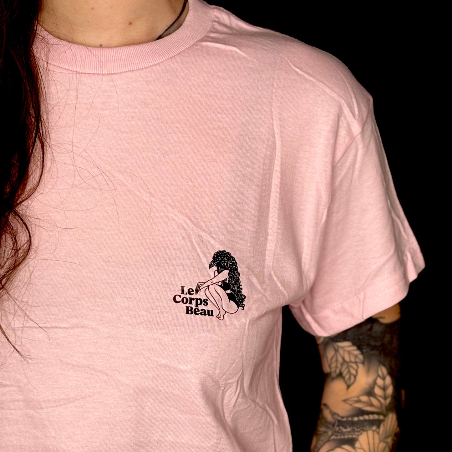 T-Shirt Rose Poudré Omen - Fractured Wonderland
