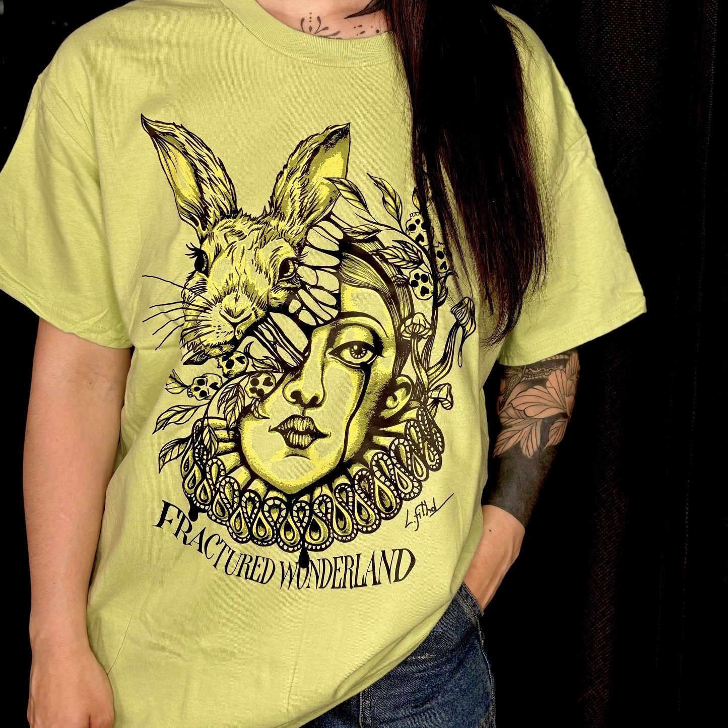 T-Shirt Pistache Alice - Fractured Wonderland