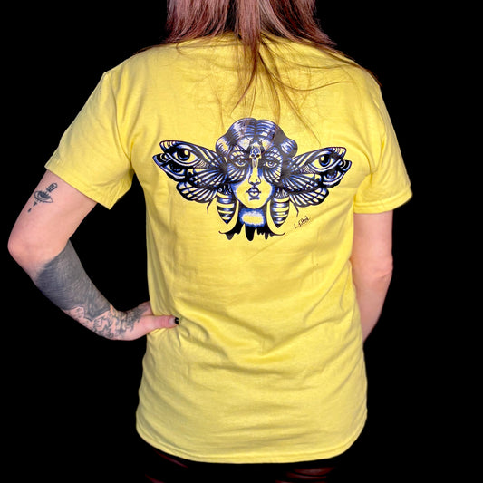 T-Shirt Jaune - Freaky Doll Butterfly