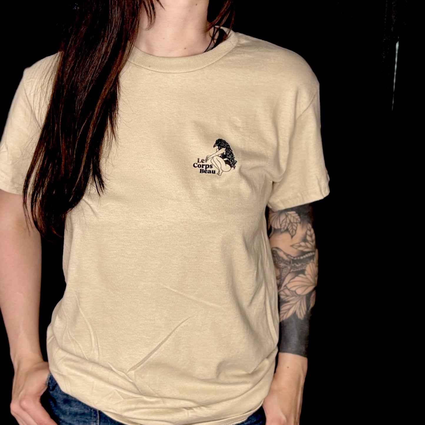 T-Shirt beige Le Cœur Sanglant