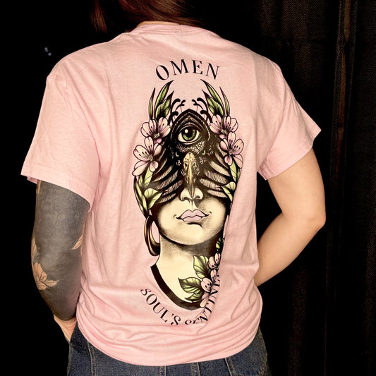 T-Shirt Rose Poudré Omen - Fractured Wonderland