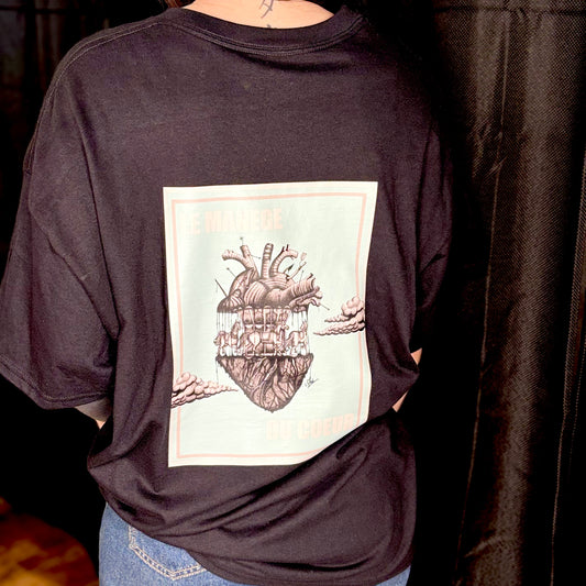 T-Shirt Noir Manège du Coeur
