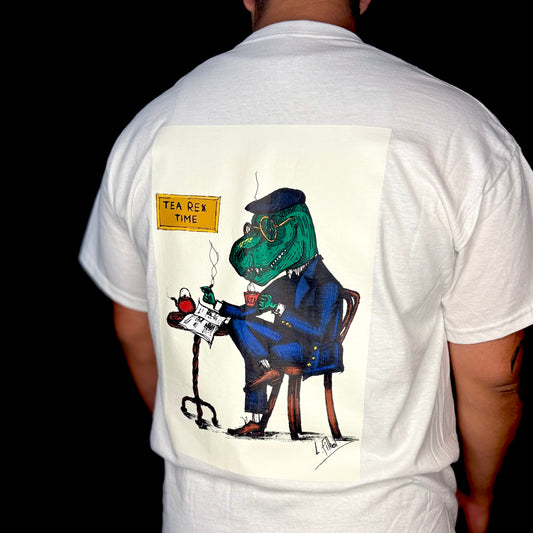 T-Shirt Blanc T-Rex Time
