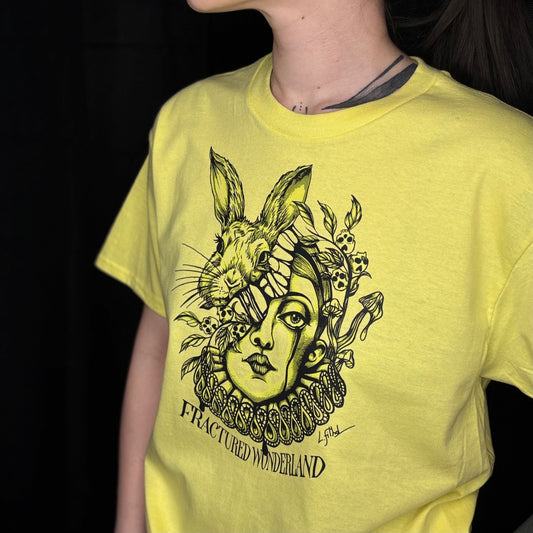 T-Shirt citron Alice - Fractured Wonderland