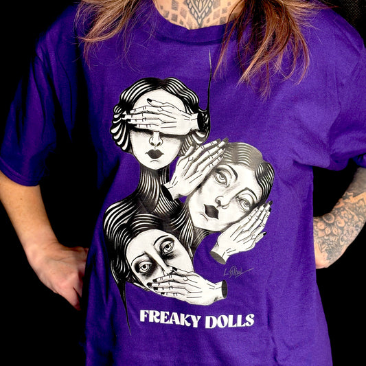 T-Shirt Violet Freaky Dolls