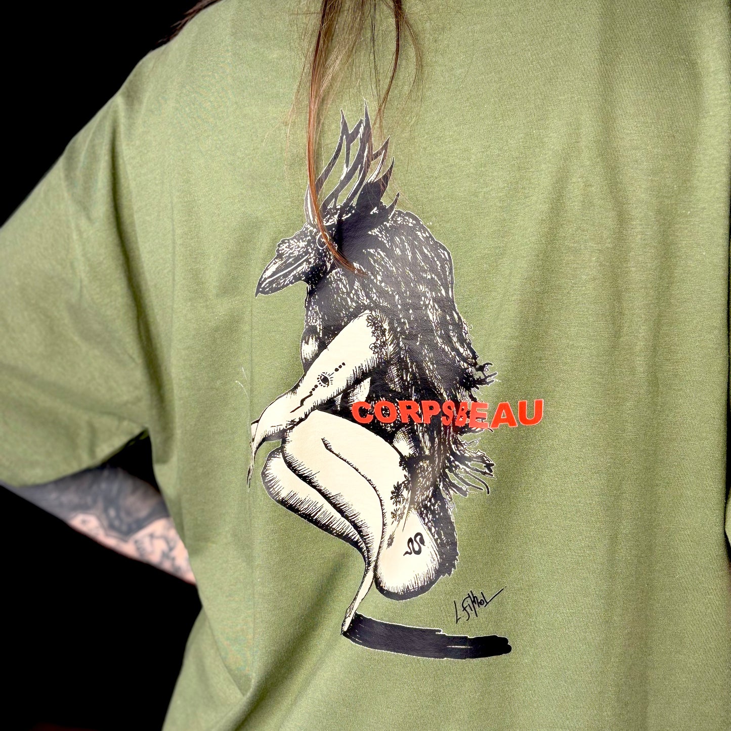 T-Shirt Kaki Le Corps Beau