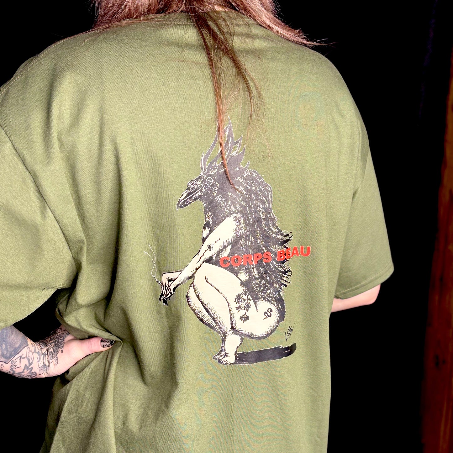 T-Shirt Kaki Le Corps Beau