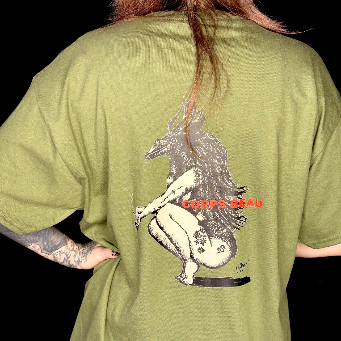 T-Shirt Kaki Le Corps Beau